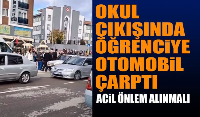 Isparta'da Okul Çıkışında Otomobil Öğrenciye Çarptı