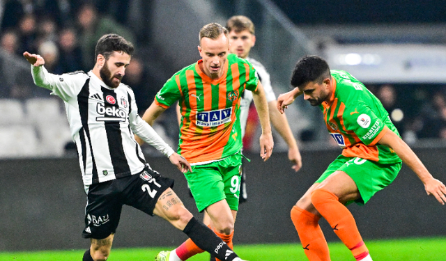 Alanyaspor ve Beşiktaş Puanları Paylaştı: 1-1