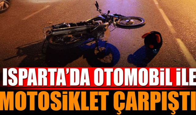 Otomobil ile motosiklet çarpıştı: 1 yaralı