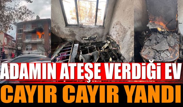 Adamın Ateşe Verdiği Evde Yangın Çıktı