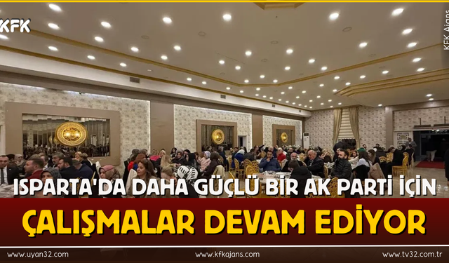 Isparta'da Güçlü Bir AK Parti Hedefiyle Toplantı Yapıldı