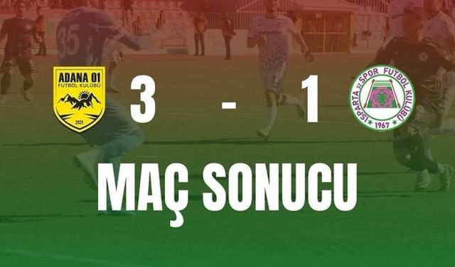 E Koleji Isparta 32 Spor, Adana 01 FK'ya 3-1 Mağlup Oldu