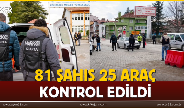 81 Şahıs 25 Araç Kontrol Edildi