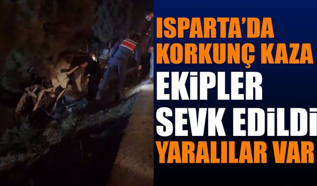 Isparta'da Korkunç Kaza Yaralılar Var!