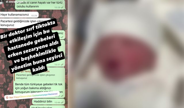 Özel GOP Hastanesi’nde neler oluyor? "Sosyal Medya Beğenisi İçin Erken Doğum İddiası"