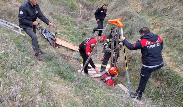 Sarayköy’de Kuyuya Düşen Keçi Kurtarıldı