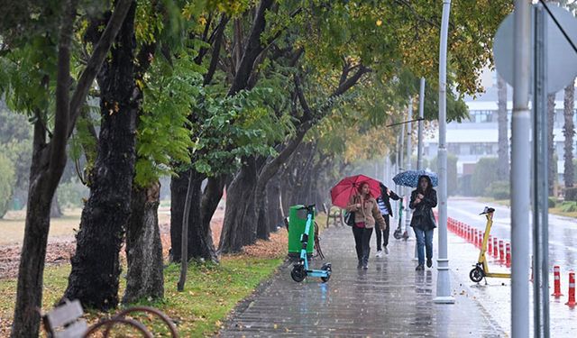 Antalya’da Kuvvetli Yağış Bekleniyor