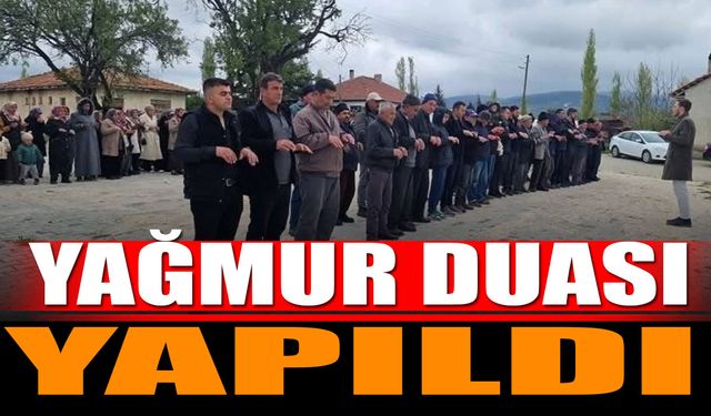 Şarkikaraağaç’ta yağmur duası yapıldı