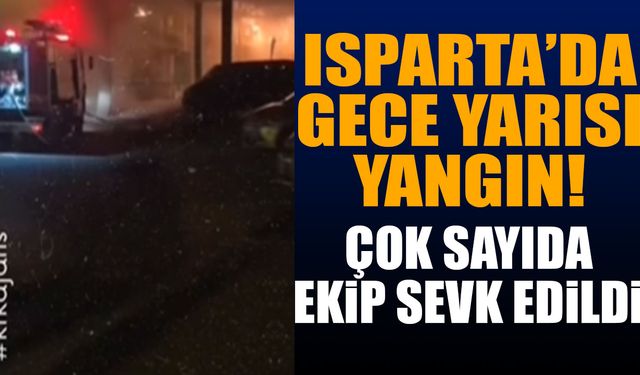Isparta'da Yangın Çok Sayıda Ekip Sevk Edildi