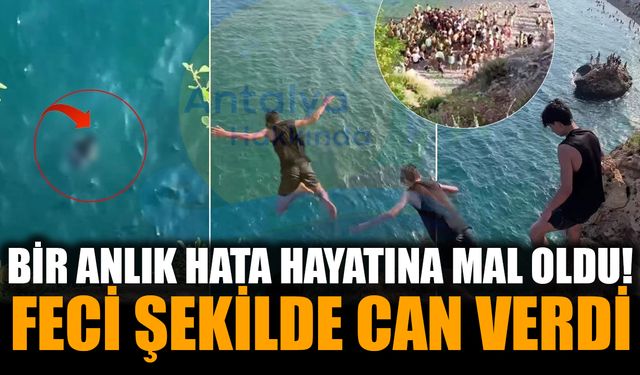 Falezlerden Denize Atlayan Genç Feci Şekilde Can Verdi!