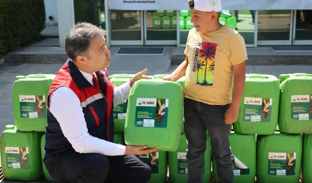Afyonkarahisar’da Çiftçilere Hümik Asit Desteği