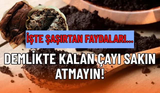 Demlikte Kalan Çayı Sakın Atmayın! İşte Şaşırtan Faydaları