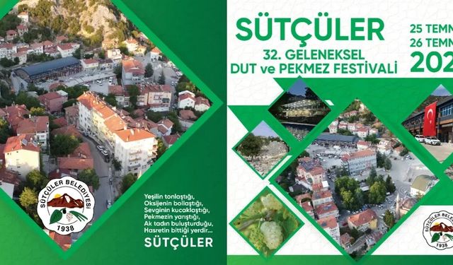 Hem Tatlı Hem Eğlenceli: Sütçüler’de Festival Zamanı