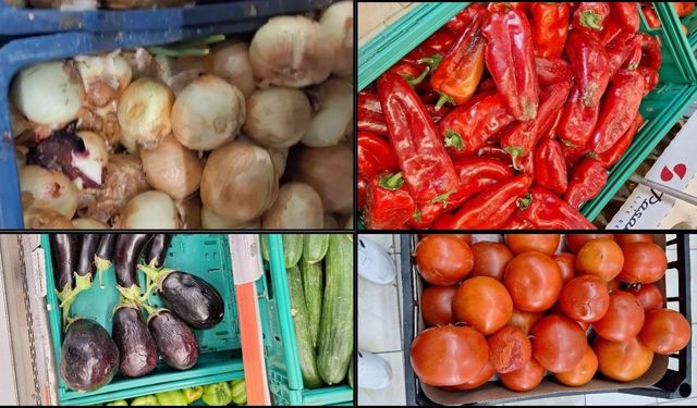 Eğirdir’de zincir markette bozulmuş sebzeler satışa sunuldu