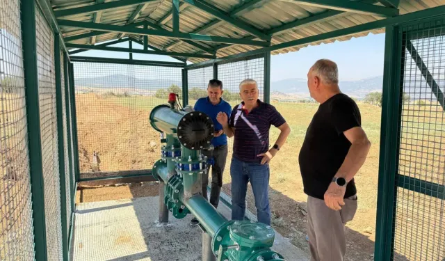 Dinar’da yeraltı sulama sistemi çalışmaları sürüyor