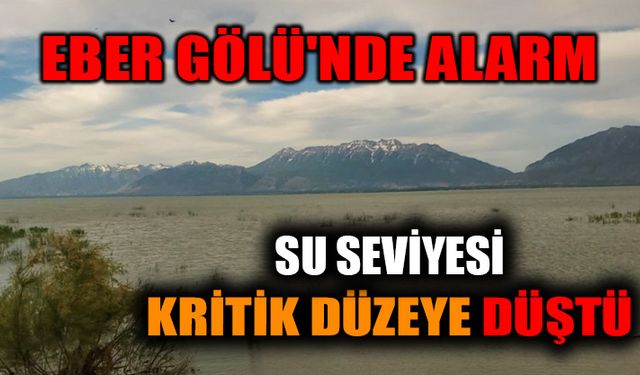 Eber Gölü'nde Alarm: Su Seviyesi Kritik Düzeye Düştü