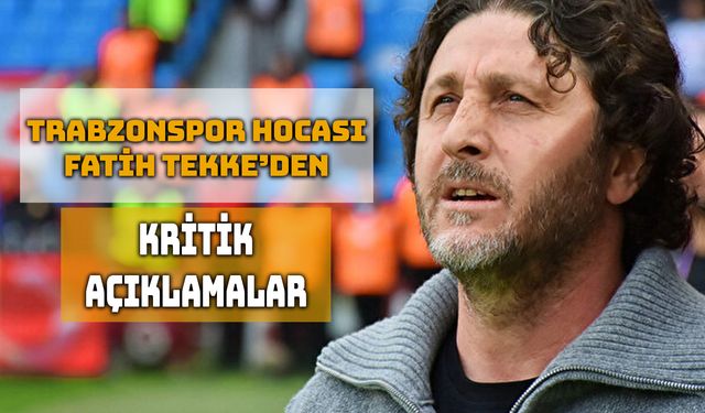 Fatih Tekke Keskin Çizgiler Çekti !