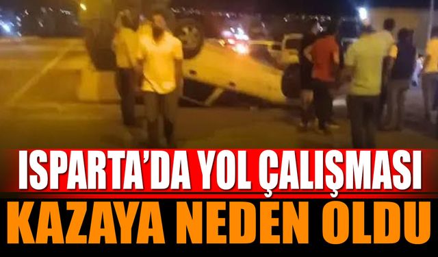 Yol Çalışması Kazaya Neden Oldu: 79 Yaşındaki Sürücü Yaralandı