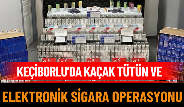 Keçiborlu’da Kaçak Tütün Ve Elektronik Sigara Operasyonu