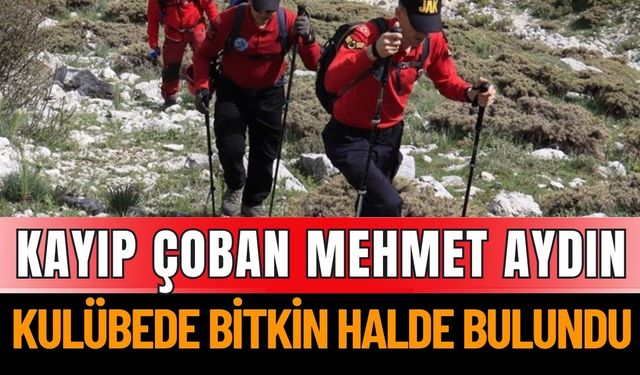 Gelendost’ta Kayıp Çoban Sağ Salim Bulundu