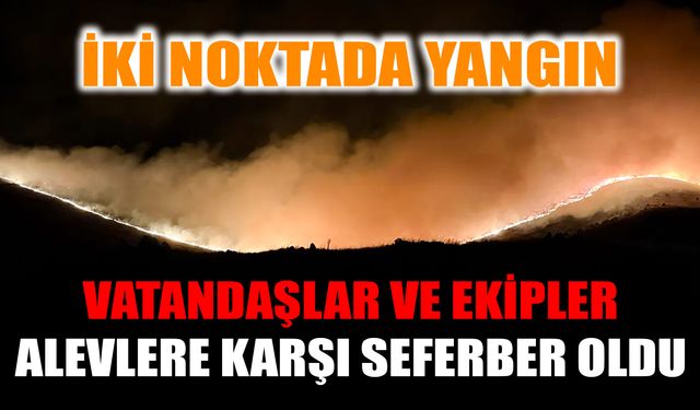 Afyonkarahisar’da İki Noktada Yangın