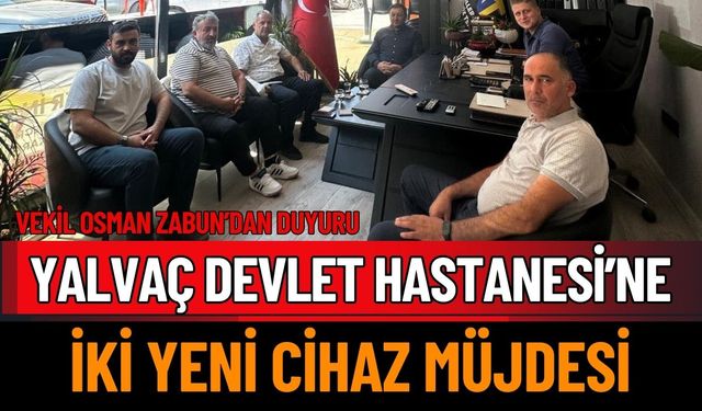 Hastaneye Yeni Cihazlar, İlçeye Yeni Umutlar