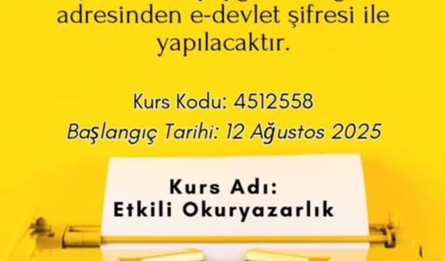Yalvaç’ta Yaratıcı Yazarlık Atölyesi Başlıyor