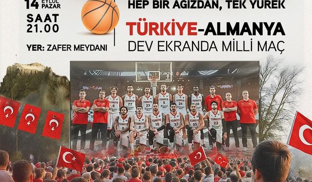 Afyonkarahisar’da Milli Maç Heyecanı Dev Ekranda Yaşanacak