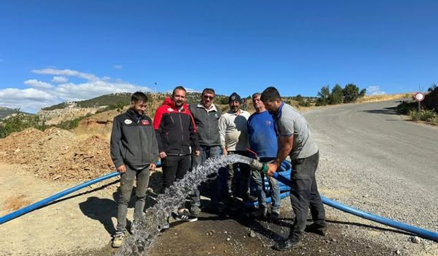Bağkonak’ta İçme Suyu Hattı Çalışmaları Tamamlandı