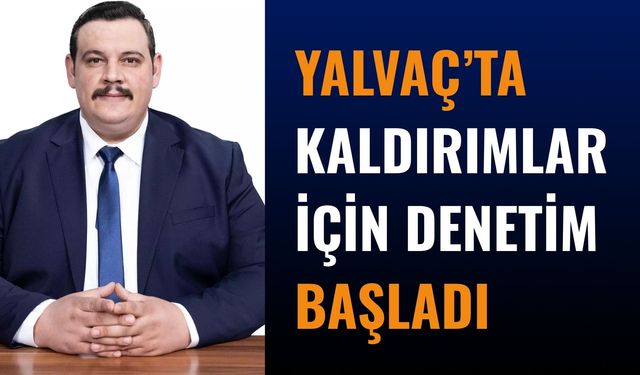 Yalvaç’ta Kaldırımlar İçin Denetim Başladı