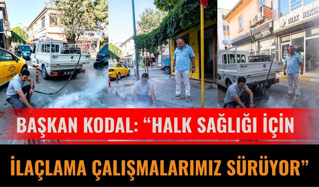 Başkan Kodal: “Halk Sağlığı İçin İlaçlama Çalışmalarımız Sürüyor”