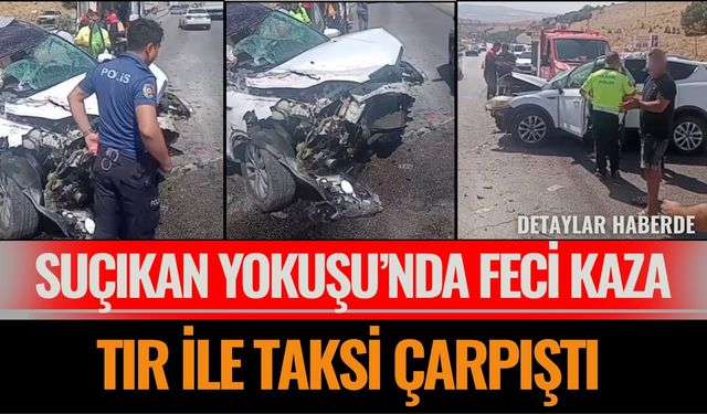 Suçıkan Yokuşu’nda Sıkışmalı Trafik Kazası
