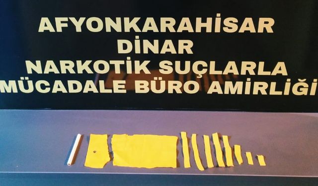 Afyon'da Yasaklı Madde Operasyonu