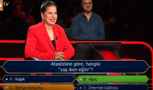 Milyoner’de İlk Soruda Şoke Eden Yanıt! Atasözüne göre hangisi ‘yaş iken eğilir?