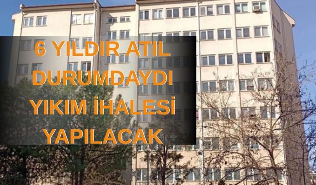 Denizli’de Eski Milli Eğitim Müdürlüğü Binası Yıkılıyor