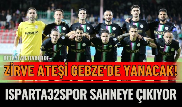 Isparta32spor Gözünü Zirveye Dikti: Hedef 3 Puan!
