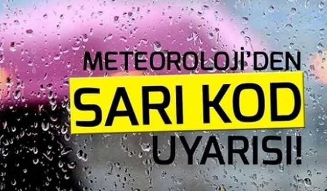 Denizli'ye Meteorolojiden Sarı Kod Uyarısı