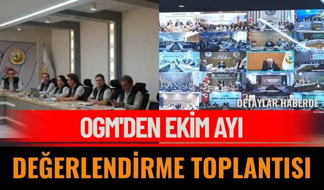 Orman Genel Müdürü Başkanlığında Video Konferans ile Değerlendirme Toplantısı Yapıldı