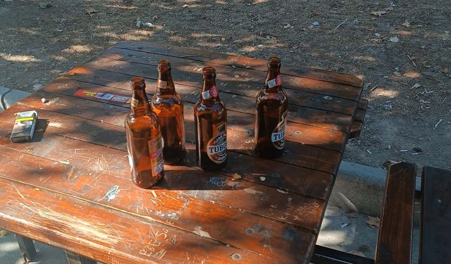 Muhtar, Parkta Alkol Alanlara Tepki Gösterdi