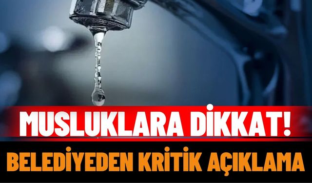 Belediye uyardı: Yalvaç’ta sular kesilecek!