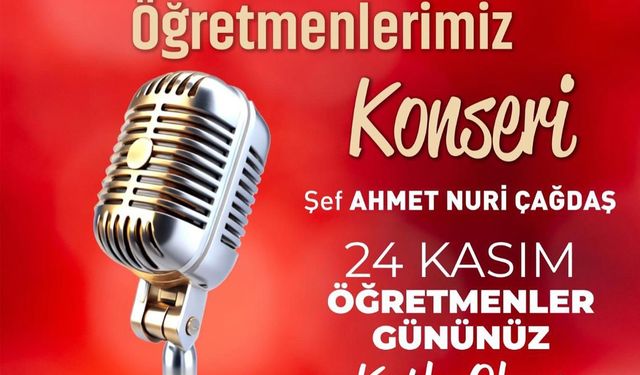 Büyükşehir Belediyesinden “Mikrofonda Öğretmenlerimiz” konseri
