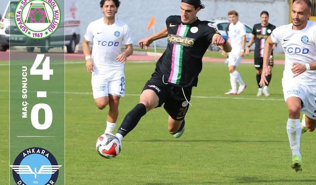 Isparta 32 Spor, Ankara Demirspor’u 4-0 Mağlup Etti