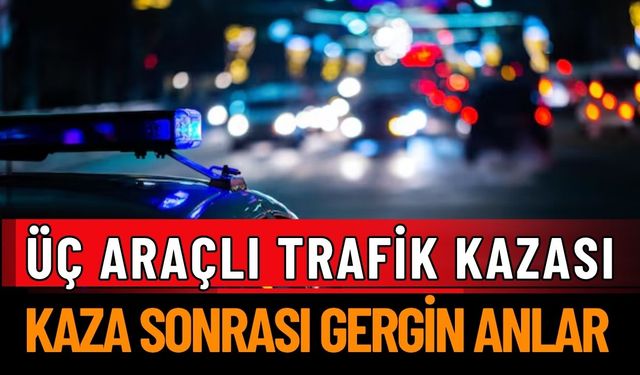 Isparta Fatih Mahallesi’nde Üç Araçlı Trafik Kazası