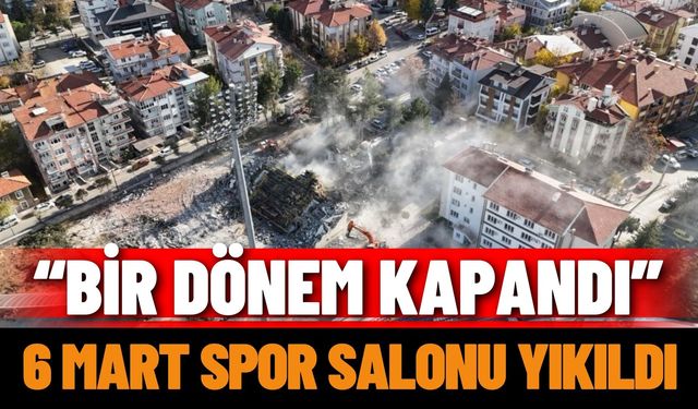 Isparta’da 6 Mart Spor Salonu yıkıldı