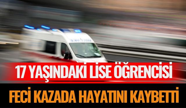 Liseli Genç Kız Trafik Kazasında Hayatını Kaybetti