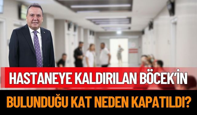 Tutuklu Eski Başkan Böcek, Antalya Şehir Hastanesi'ne Getirildi