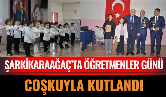 24 Kasım Öğretmenler Günü Şarkikaraağaç’ta Coşkuyla Kutlandı