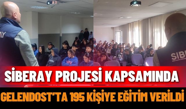 Siberay projesi kapsamında Gelendost’ta 195 kişiye eğitim verildi