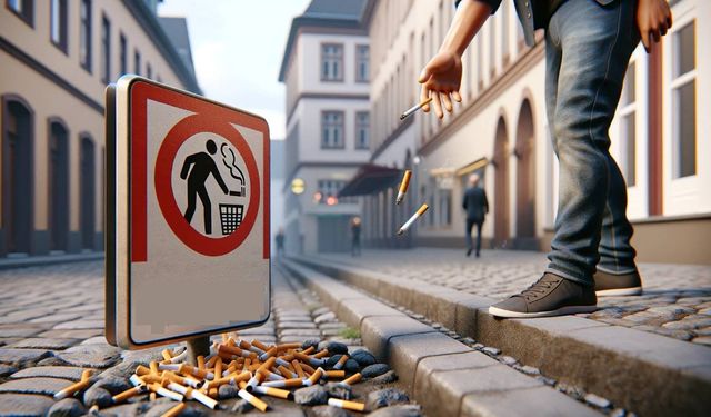 Denizli’de İzmarit ve Çöp Atanlara Ceza Kesildi