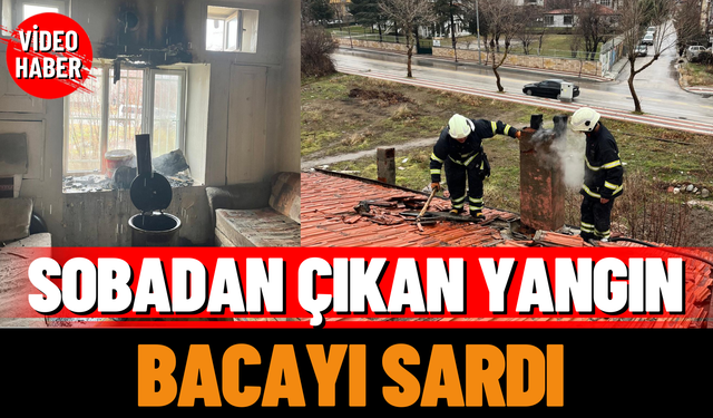 Sobadan Çıkan Yangın Bacayı Sardı